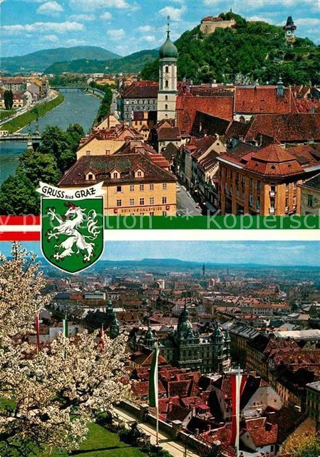 72787947 Graz_Steiermark Schlossberg mit Schoeckel Panorama Blick gegen Sueden G