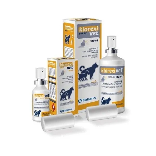 Klorexivet Higieniza y Protege la Piel en Animales de Compañía. Spray 30 ml