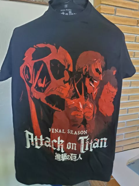 "Attack on Titan Final Season" anime tshirt size medium NWOT