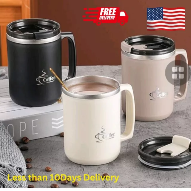 Tea Cup Coffee Cup Travel Stainless  Insulated Vacuum Coffee Mug 16oz/500ml
