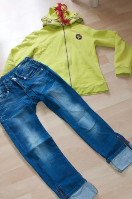 Girl's VINGINO Jeans with LCDP hoodie jumper age 9-10 years *next day post* L@@K