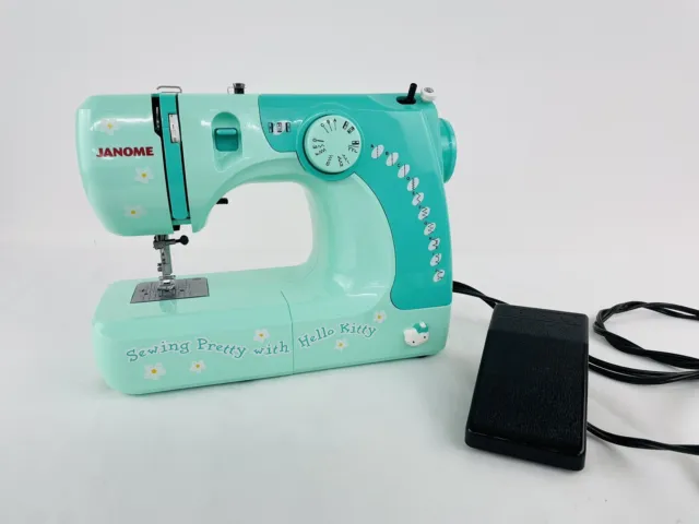 Janome Hello Kitty Mint Green Sewing Machine Sanrio Model 11706
