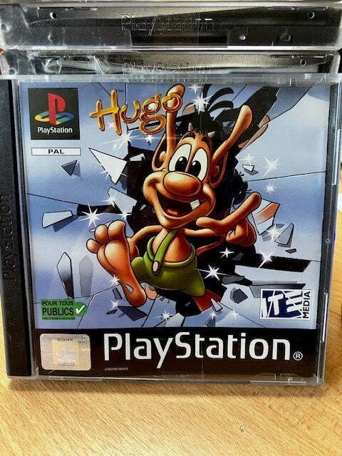 Jeu PS1/PS2 - HUGO : THE EVIL MIRROR - Version Française Complète (Boîtier Cassé) - Bon état Et Testé