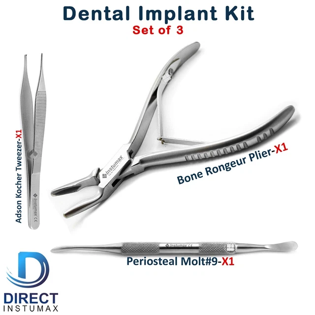 Kit D'instruments Dentaires Pour Digue En Caoutchouc - 10 Pièces Medentra - Neuf, Fabrication Pakistan
