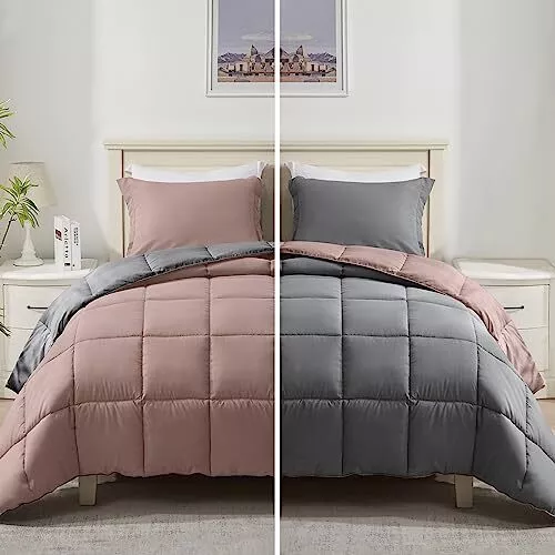 FULL SIZE BEDDING Girls Womens 9 Piece Comforter Set Bed In A Bag Coral  Pink $64.95 - PicClick