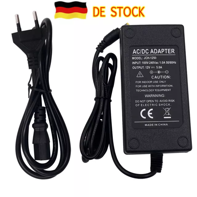 220V zu 12V Spannungswandler Netzteil Wandler Ladegerät Adapter AC auf DC 3A/5A