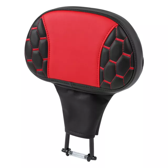 Black Red Rider Driver Backrest Fit For Harley Road King Street Glide 88-Later