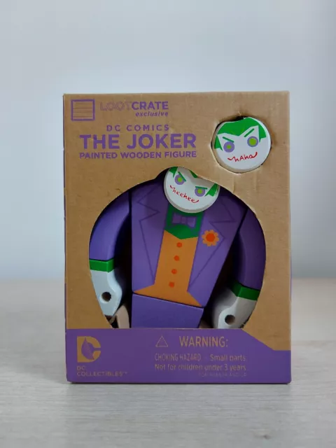 Loot Crate Exclusive - DC Comics - The Joker - Painted Wooden Figure