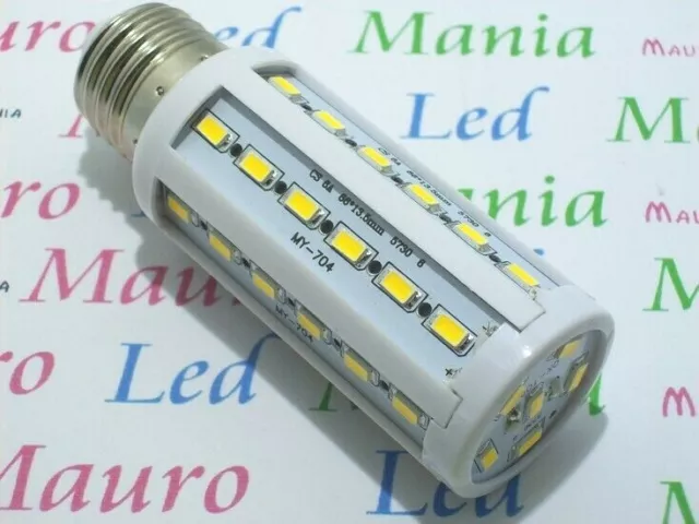 N 3 Lampadine E27 Led 10W  Mais Lampadario 360°42 Smd 5730 Bianco Caldo Pavia