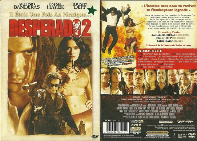 DVD - DESPERADO 2 avec JOHNNY DEPP, SALMA HAYEK ( COLLECTOR ) / COMME NEUF