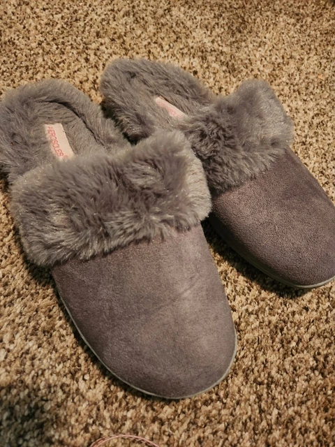 AEROSOLES WOMEN S SLIPPERS Gray Memory Foam Size Large 8 9 Pre owned 9.50 PicClick