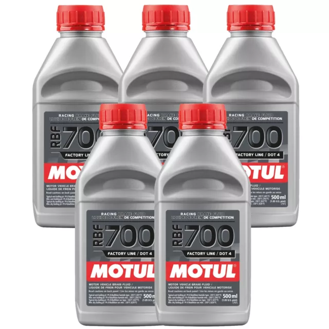 Motul RBF 700 2.5L High-performance Racing Brake Fluid DOT4 (5X500ml)