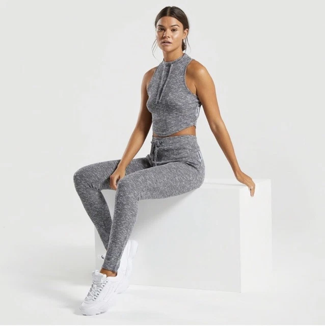 GYMSHARK SLOUNGE LEGGINGS Lilac Marl Size Extra Small 50.00