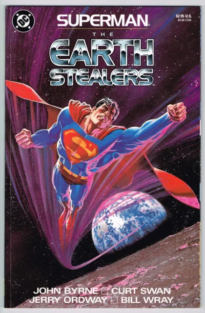 Superman The Earth Stealers Dc Comics Graphic Novel 1988 Nm John Byrne Curt Swan