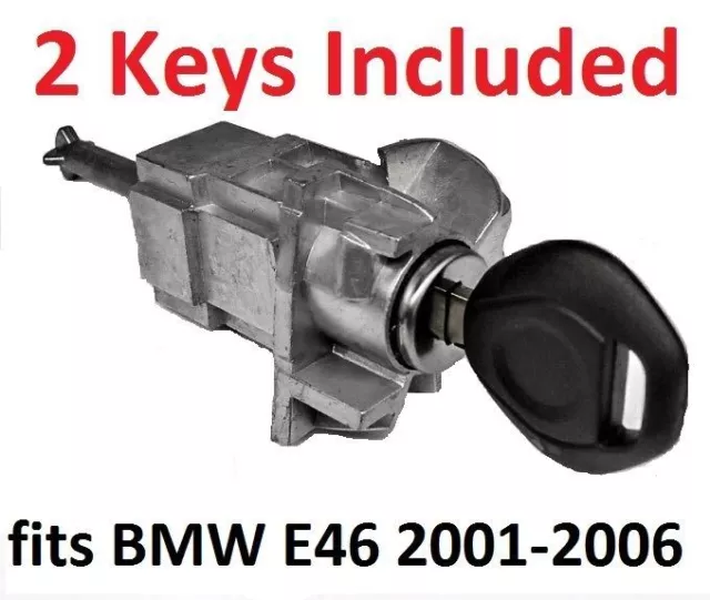 fits BMW E46 3 SERIES LEFT DRIVER DOOR LOCK CYLINDER BARREL ASSEMBLY w/ 2 KEYS