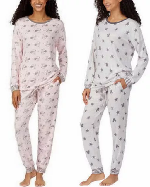 NEW Disney Minnie Mouse Women's M,L,XL, XXL Pink, Grey 2 Piece Pajama Lounge Set