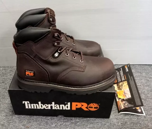 Timberland PRO Men's Pit Boss 6'' Steel Safety Toe Industrial Work Boot Sz 10 W