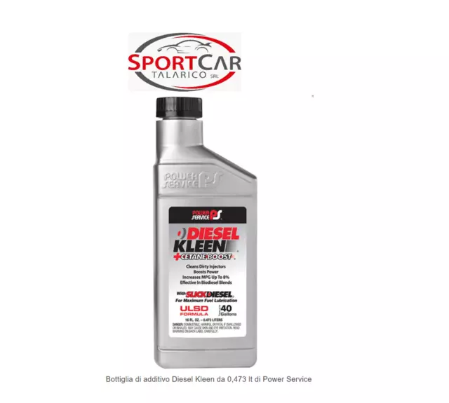 POWER SERVICE ADDITIVO GASOLIO Diesel Kleen + Cetane Boost 473 ml ps03016