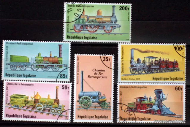 Togo    Timbres  Trains  Anciens Locomotives    Ab09