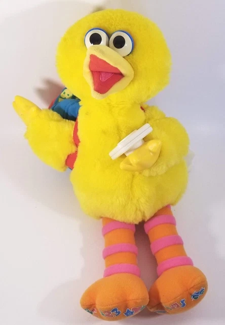 Sesame Street Play & Teach Big Bird Talking Plush (11 Blocks) Fisher Price 1999