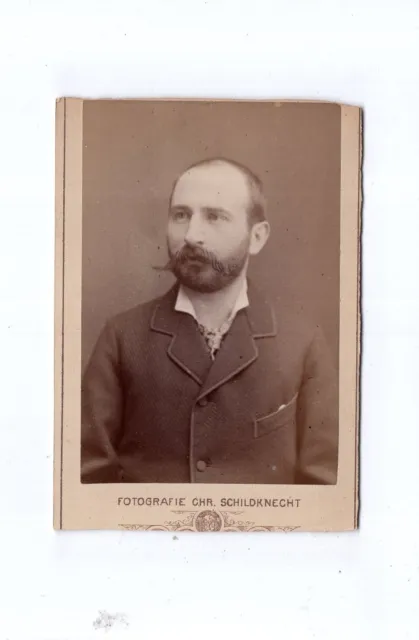 CDV Foto Herrenportrait - Fürth 1880er