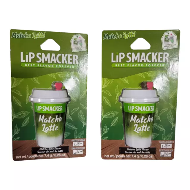 Lip Smacker Matcha Latte Tea Coffee Cup Flavored Lip Balm 2 pack New