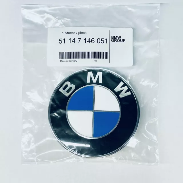 ORIGINAL BMW Emblem Plakette Schriftzug Logo Motorhaube Heckklappe  51147057794