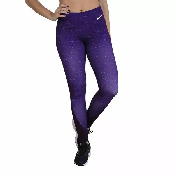 WOMENS NIKE POWER victory leggings training mid rise purple £19.99 -  PicClick UK