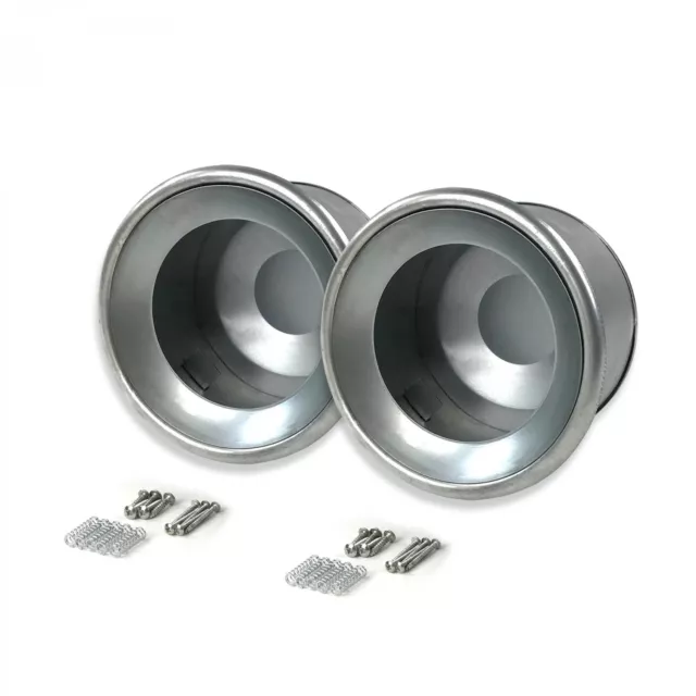 Universal 7" Round Frenched Headlight Install Kit (Pair) Hot Rod Chevy Ford Car