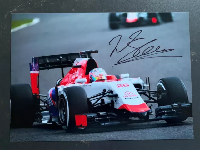 ?Will Stevens Hand Signed 12x8 Photo F1 Autograph Manor Marussia