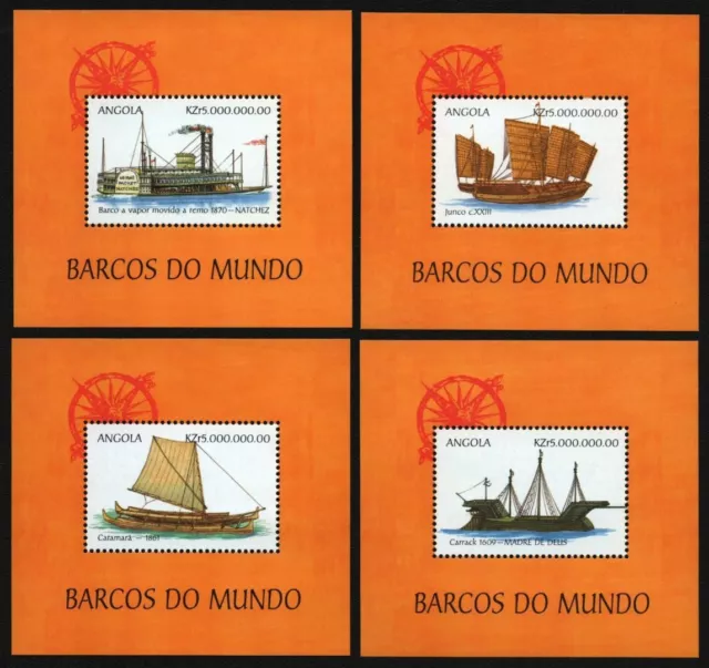 Angola 1999 - n. Michel blocco 60-63 ** - nuovo di zecca - navi / navi