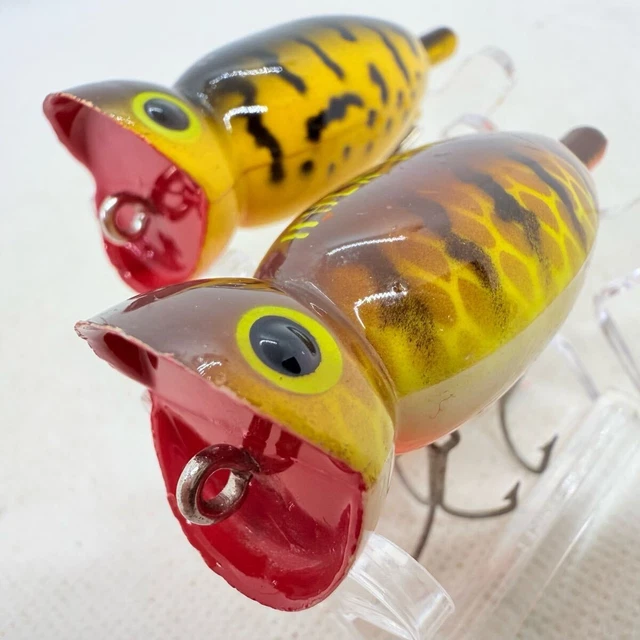 Leurre Vintage Arbogast Hula Popper – Topwater Pêche – Fabriqué Aux USA