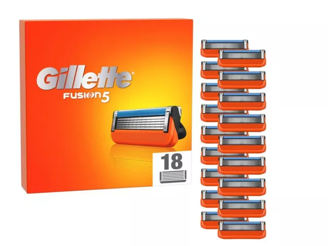 18 Gillette Fusion Rasierklingen / 3x 6er Klingen Pack Set Ersatzklingen in OVP