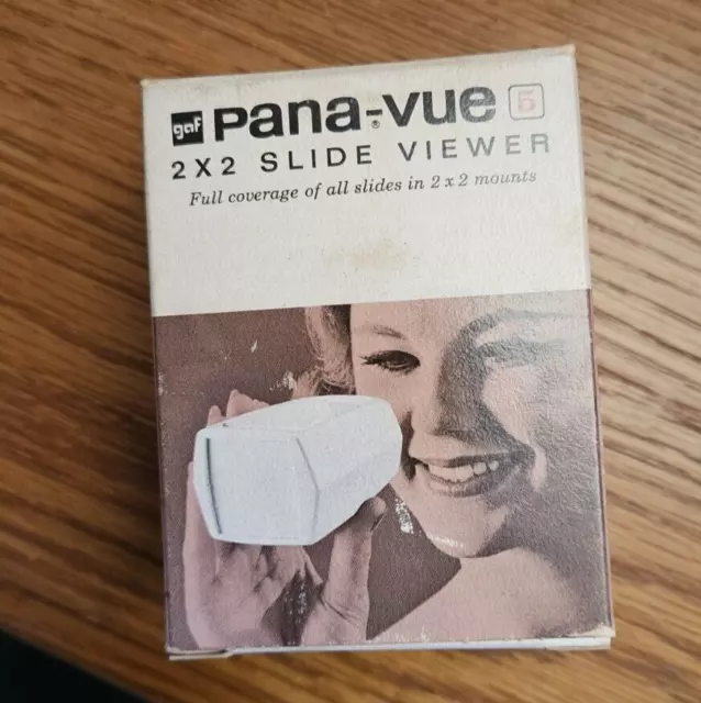 Vintage 2X2 Slide Viewer GAF Pana-Vue 5 Original Box 2571 For 35mm