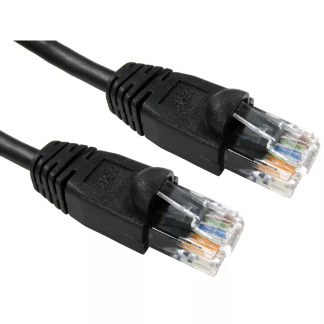 Cat 5e Ethernet Cable LAN Internet Network Snagless RJ45 Patch Lead  Full Copper