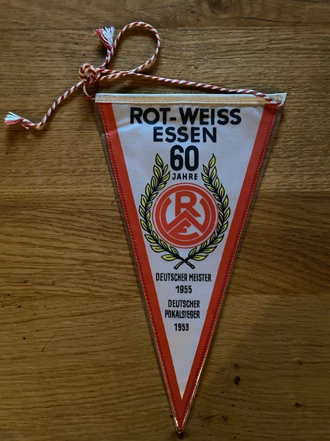 Ancien Fanion FC Rot Weiß Erfurt - Environ 9,5 x 14,5 Cm