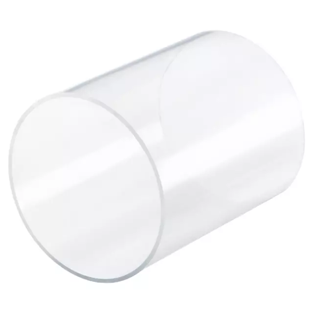 Acrylic Pipe Rigid Round Tube Clear 3"(76mm) ID 3 1/8"(80mm) OD 4" Length