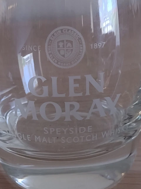 GLEN MORAY SPEYSIDE Single Malt Scotch Whisky Drinking Glass Man Cave ...