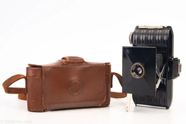 Kodak Bantam f/6.3 Folding 828 Film Camera TESTED Bakelite Art Deco V24