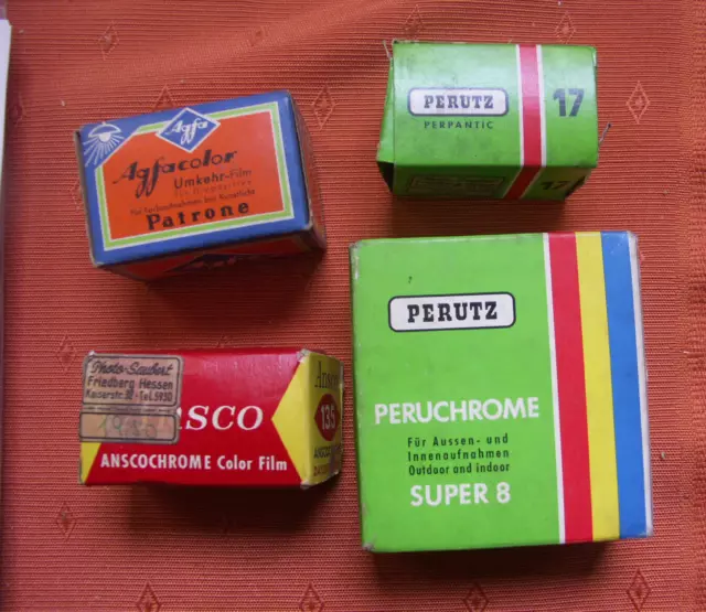 Ansco Farbfilm  + Perutz + Agfa Dia  24 x 36 Perutz super 8