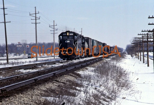 Vtg 1978 Orig Photo Train Slide 3255 CR Conrail Engine X2D189