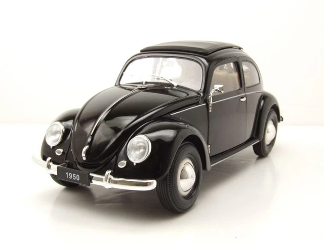 VW Coccinelle Brezelkäfer 1950 Noir Maquette de Voiture 1:18 Welly