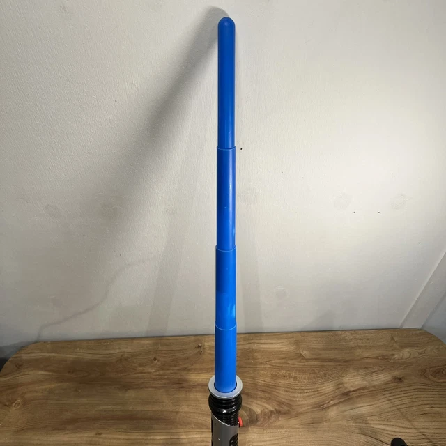 Vintage 1999 Hasbro Star Wars Light Saber Green  Cosplay Retractable Flick Rare