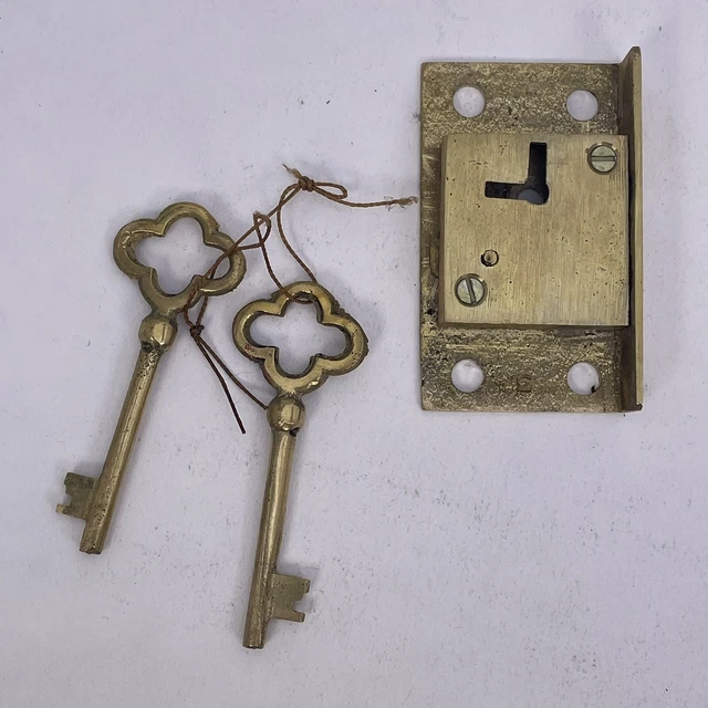 ROYAL MAIL POST Box Brass Lock & 2 Keys Set Replacement Reproduction