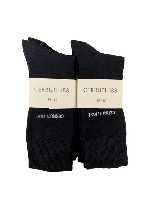 Lot de 6 paires de chaussettes Homme noires Cerruti 1881