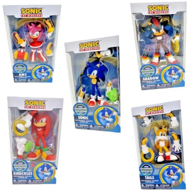 Sonic Buildable Figures Mix n' Match Action Removable and Interchangeable