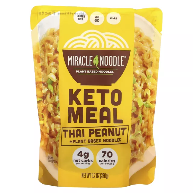 Keto Meal, Thai Peanut + Plant Based Noodles, 9.2 oz (260 g)