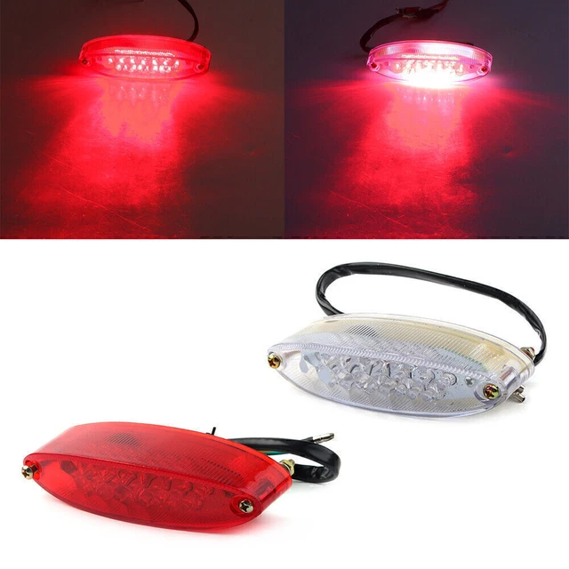 Motor Quad ATV Running Stop Brake License Plate Tail Lights Universal GZ