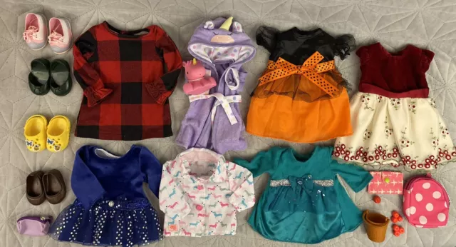 Our Generation My Life Battat 18" Doll Clothes Shoes Dress Lot American Girl Our Generation My Life Battat 18" Doll Clothes Shoes Dress Lot American Girl