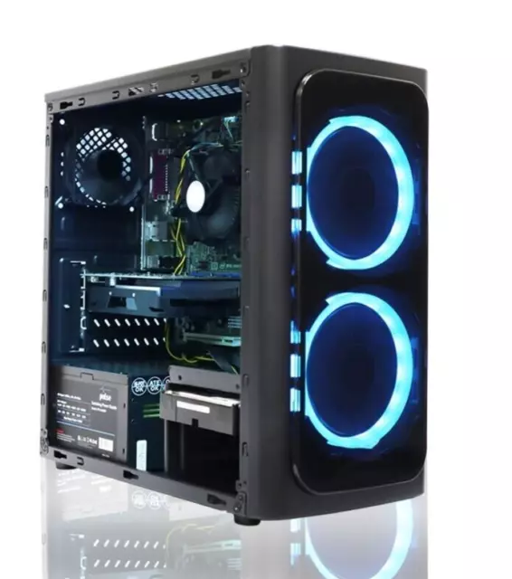 Desktop Fast Gaming Computer PC Intel i7 16GB RAM 1TB NVIDIA GT 1030 Windows 10